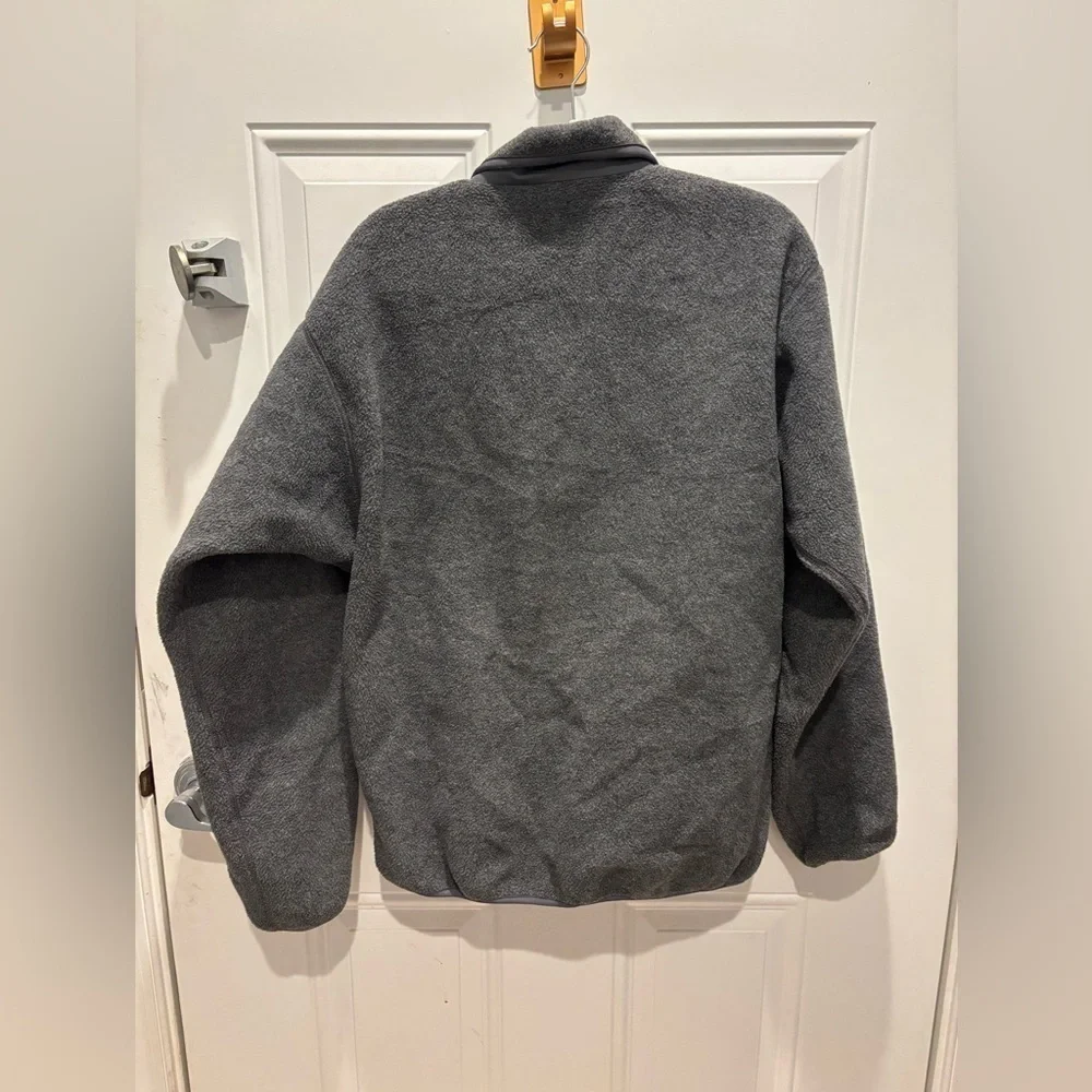 Vtg Patagonia Jacket Mens M Gray Full ZIp Fleece Gorpcore Made In USA
